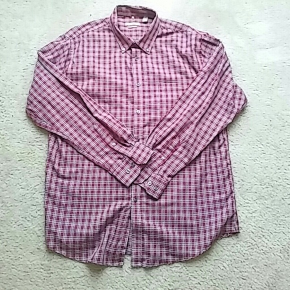 Van Heusen traveler plaid shirt - Picture 1 of 3